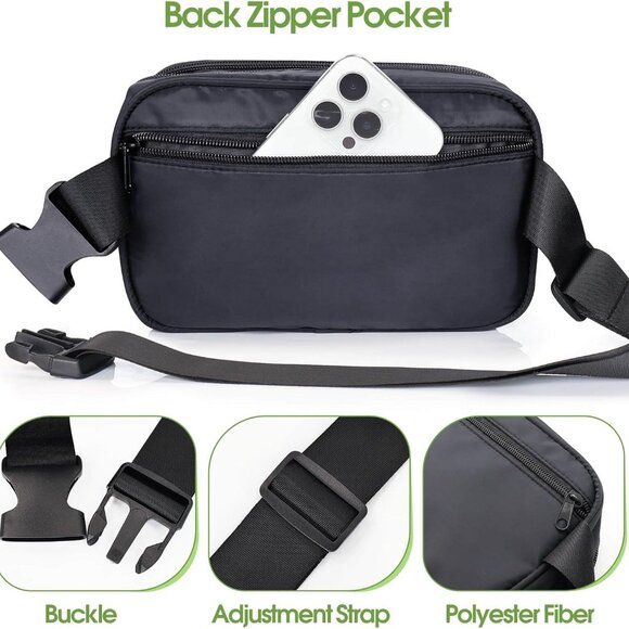 Elegant Enamel Pin Display Fanny Pack with Zipper Pocket - Perfect Gift Orange - Picture 6 of 7